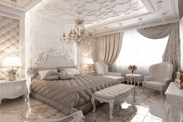 Phòng ngủ tân cổ điển đẹp