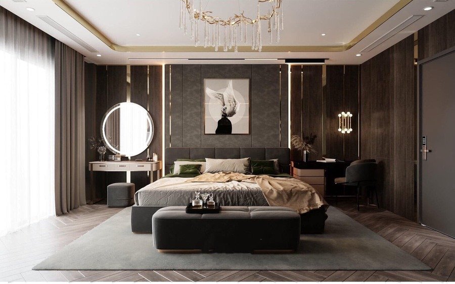 Mẫu trần thạch cao phòng ngủ đẹp